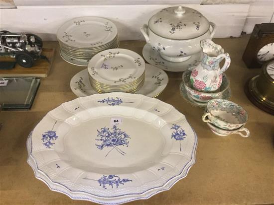 French dinnerware and other porcelain(-)